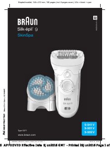 Manual de uso Braun 9-941 V Silk-epil 9 Depiladora