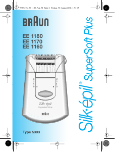 Manual Braun EE 1180 Silk-epil SuperSoft Plus Epilator