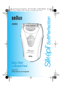 Hướng dẫn sử dụng Braun 3880 Silk-epil SoftPerfection Máy cạo lông