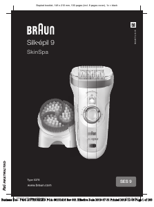 Kullanım kılavuzu Braun SES 9 Silk-epil 9 Epilatör