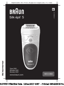 Mode d’emploi Braun SES 5/890 Silk-epil 5 Epilateur