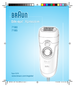 Manual Braun 7180 Silk-epil Xpressive Epilator