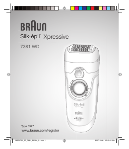 Наръчник Braun 7381 WD Silk-epil Xpressive Епилатор