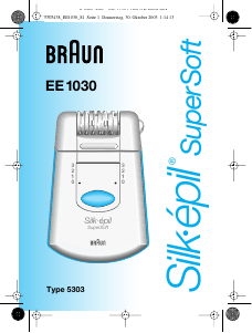 Kullanım kılavuzu Braun EE 1030 Silk-epil SuperSoft Epilatör