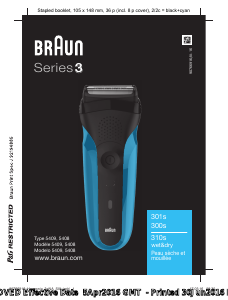 Manual Braun 301s Shaver