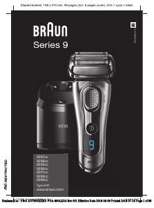 Посібник Braun 9297cc Бритва