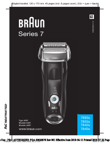 Mode d’emploi Braun 7893s Rasoir électrique