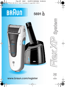 Bruksanvisning Braun 5691 Flex XP Barbermaskin