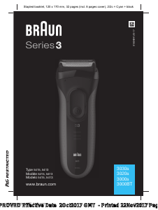 Manual de uso Braun 3030s Afeitadora