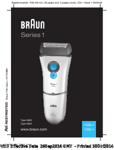 Mode d’emploi Braun 150s-1 Rasoir électrique