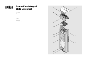 Manual Braun 5525 universal Shaver