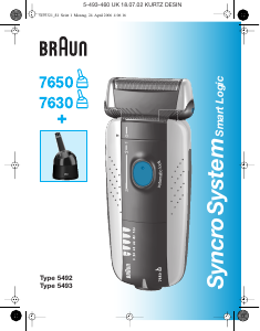 Εγχειρίδιο Braun 7650 Syncro Ξυριστική μηχανή