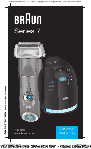 Εγχειρίδιο Braun 799cc-6 Wet & Dry Ξυριστική μηχανή