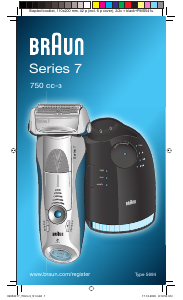 Manual Braun 750cc-3 Shaver