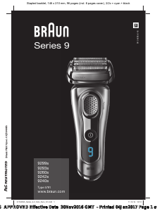 Mode d’emploi Braun 9299s Rasoir électrique