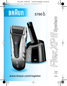 Manual Braun 5790 Flex XP II Máquina barbear