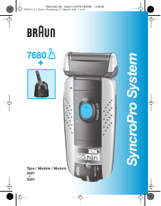 Manual de uso Braun 7680 SyncroPro Afeitadora