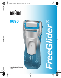 Manual Braun 6690 FreeGlider Shaver