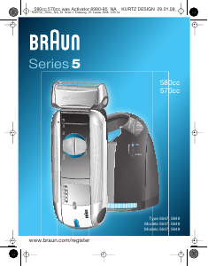 Manual de uso Braun 580cc Afeitadora