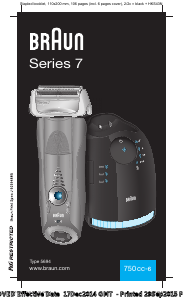 Bruksanvisning Braun 750cc-6 Barbermaskin