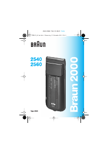 Mode d’emploi Braun 2540 Rasoir électrique