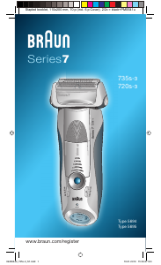 Bruksanvisning Braun 735s-3 Barbermaskin