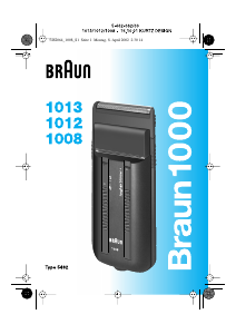 Hướng dẫn sử dụng Braun 1013 Máy cạo râu