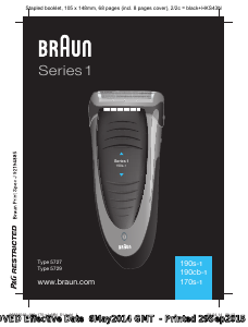 Manual de uso Braun 190cb-1 Afeitadora