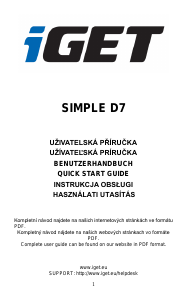 Návod iGet Simple D7 Mobilný telefón