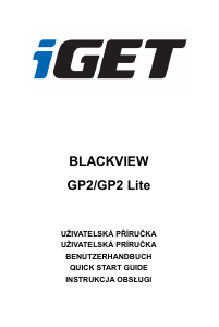Manuál iGet Blackview GP2 Lite Mobilní telefon