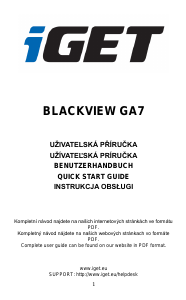 Manual iGet Blackview GA7 Mobile Phone