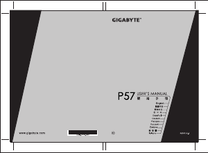 Manuál Gigabyte P57W V7 Laptop