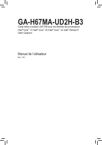 Mode d’emploi Gigabyte GA-H67MA-UD2H-B3 Carte mère