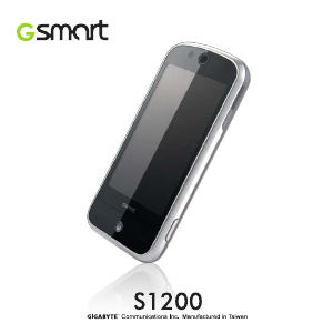 Mode d’emploi Gigabyte GSmart S1200 Téléphone portable
