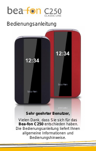 Bedienungsanleitung Beafon C250 Handy