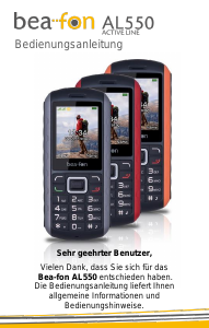 Bedienungsanleitung Beafon AL550 Handy