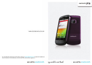 Manual Alcatel One Touch 918 Mobile Phone