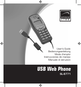 Manuale Speedlink SL-8771 Telefono IP