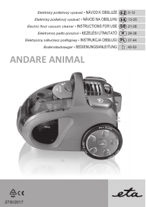 Handleiding Eta Andare Animal 1493 90020 Stofzuiger