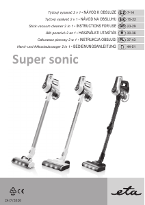 Manual Eta Supersonic 2231 90000 Vacuum Cleaner