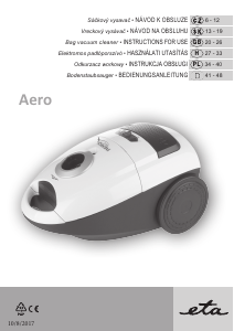 Manual Eta Aero 0500 90010 Vacuum Cleaner