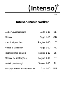 Manuale Intenso Music Walker Lettore Mp3