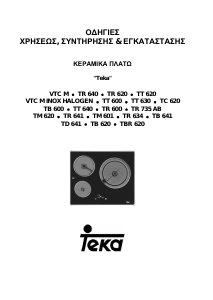 Εγχειρίδιο Teka TR 735 AB Εστία κουζίνας