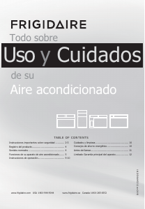 Manual de uso Frigidaire FFRS1022RE Aire acondicionado