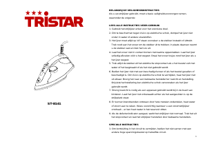 Manuale Tristar ST-8141 Ferro da stiro