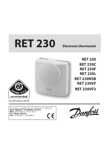 Instrukcja Danfoss RET 230L Termostat