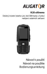 Návod Aligator R20 eXtremo Mobilný telefón