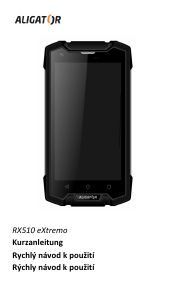 Manuál Aligator RX510 eXtremo Mobilní telefon
