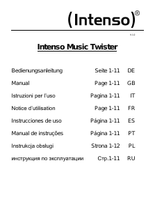 Manual Intenso Twister Leitor Mp3