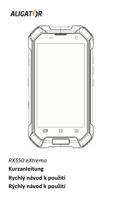 Návod Aligator RX550 eXtremo Mobilný telefón